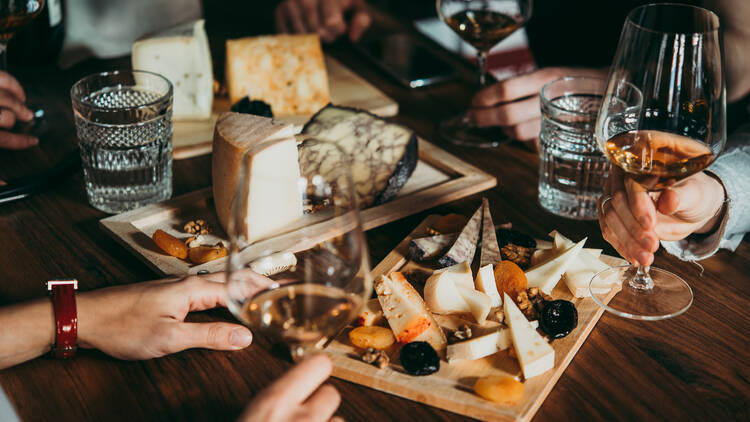 wine and cheese tasting