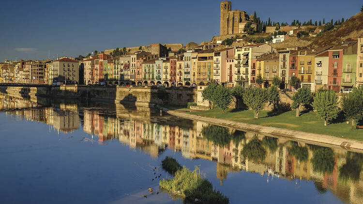 El riu Segre, en el seu pas per Balaguer