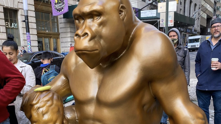 Harambe statue