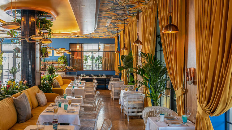 Interior Indoor Dining Room of Issima West Hollywood