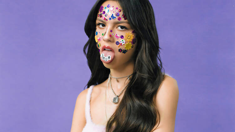 Olivia Rodrigo sticker face