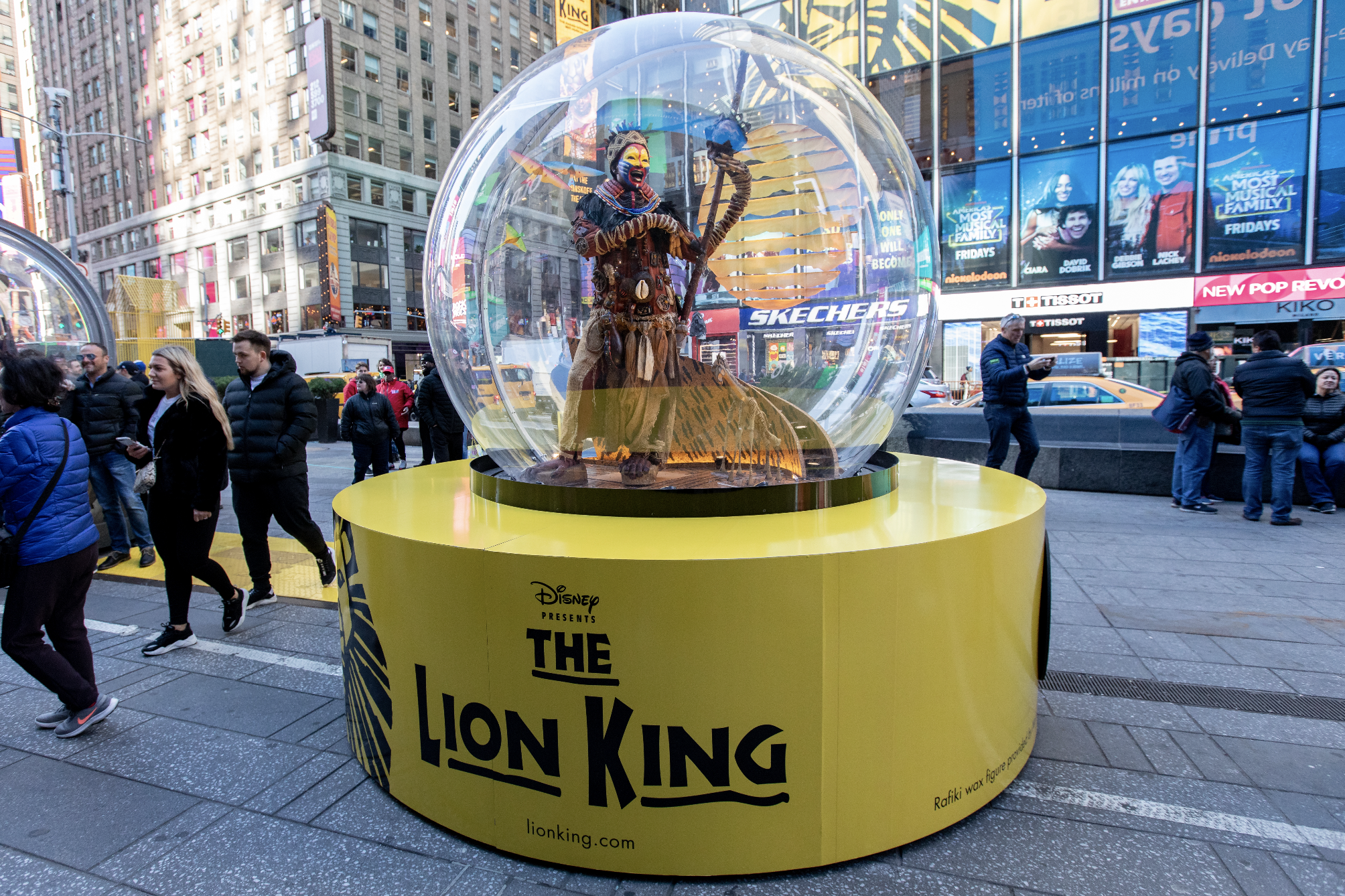 Massive Broadway snow globes are heading back to Times Square next week