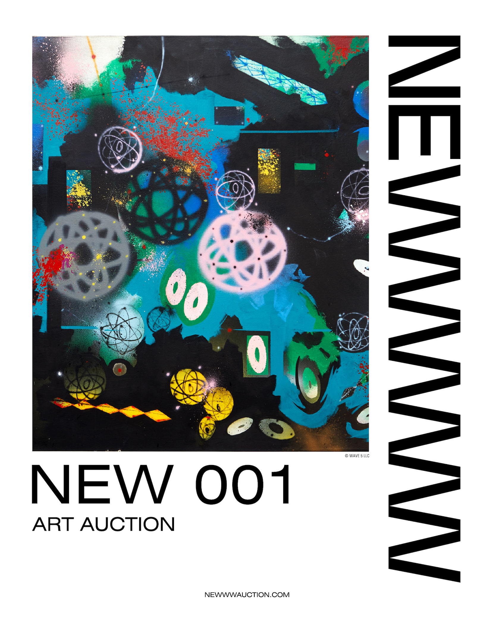 Futura 2000『Untitled』(『NEW AUCTION』キービジュアルから)