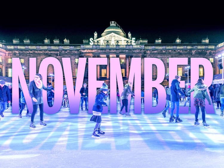 November ice skating at Somerset House