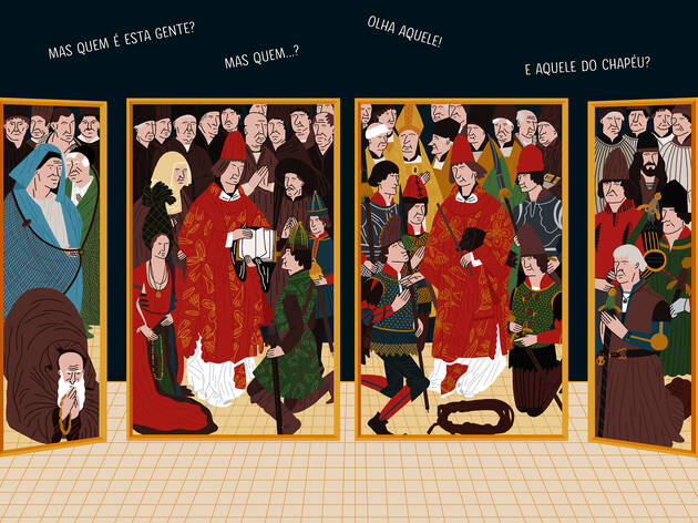 Painéis de São Vicente ilustração dos Painéis de São Vicente de Fora