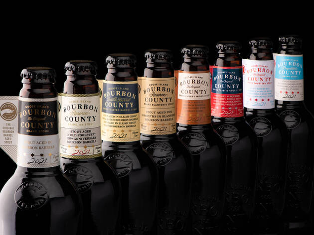 Goose Island Bourbon County Stout bottles 2021 Goose Island Bourbon County Stout bottles 2021