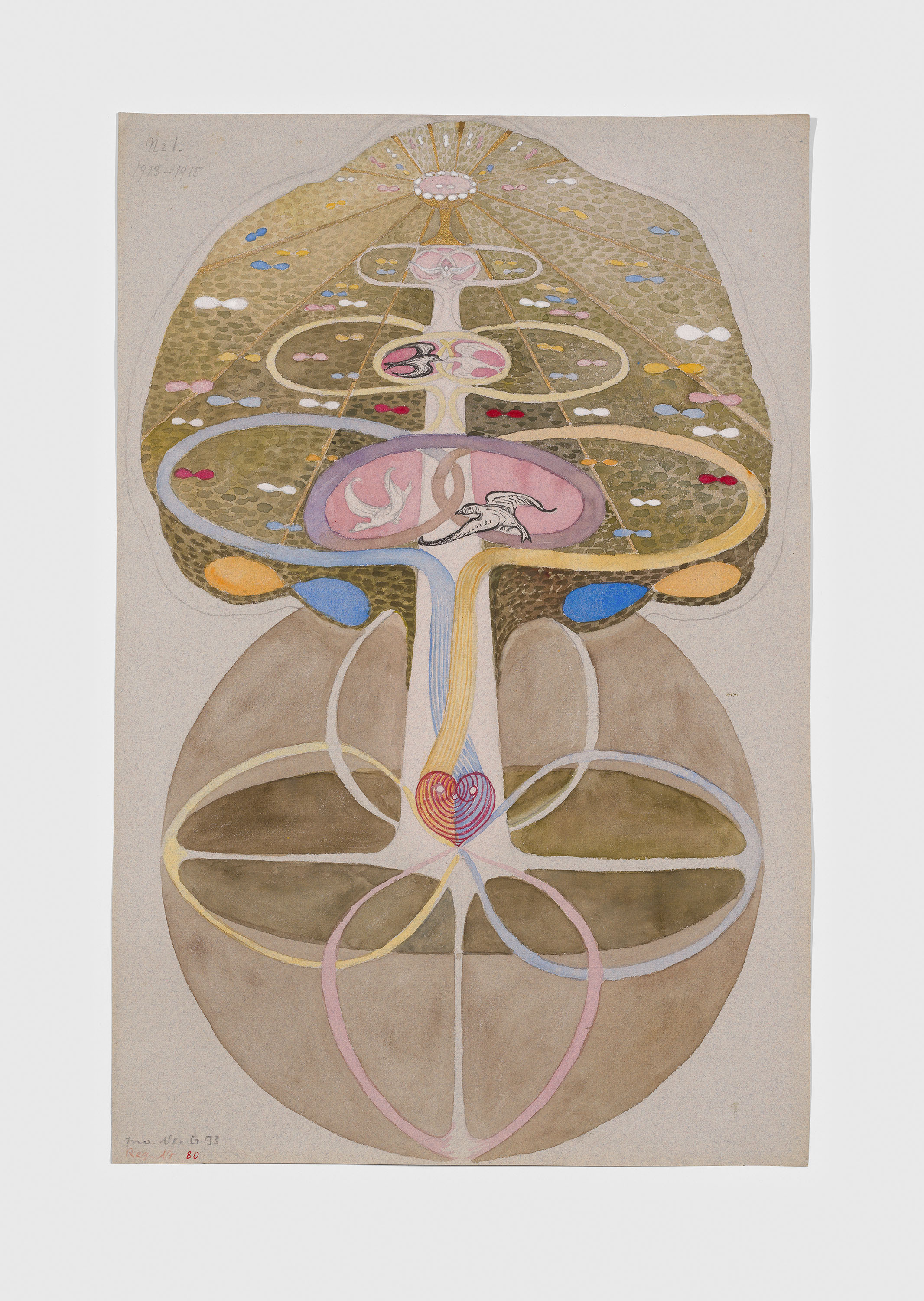 A rare set of Hilma af Klint watercolors is now on display at David Zwirner