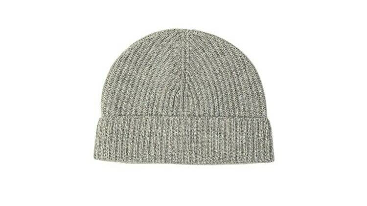 Ribbed cashmere beanie, Johnstons of Elgin