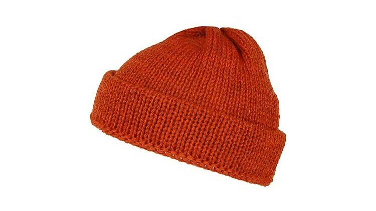 Short fisherman’s English wool beanie hat, Highland 2000