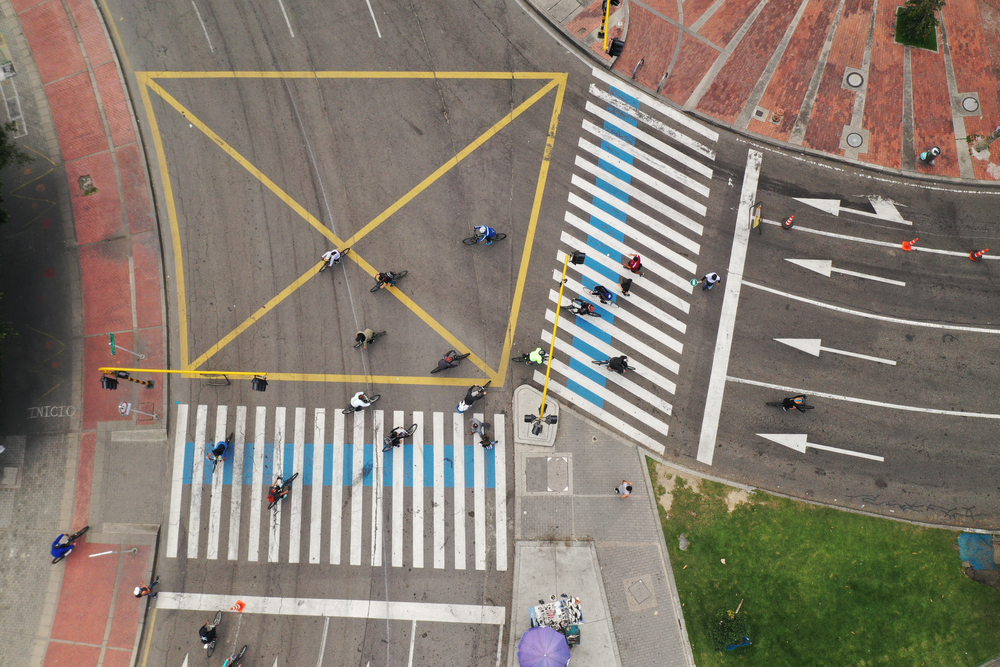 Bike lanes in Bogotá