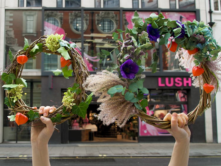 Lush Winter Wreath Decorating