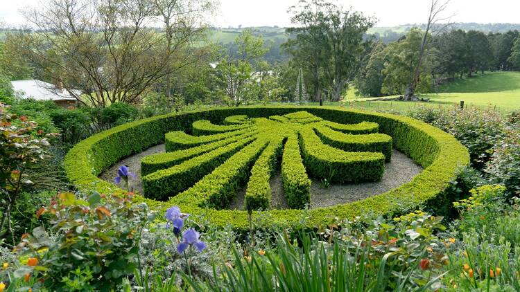 Aerial view of the Garden at Broughton Hall