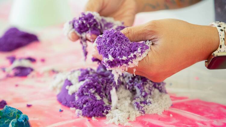 Kinetic Sand exhibit