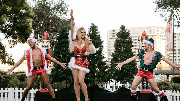 Shimmy to Christmas classics with fab local drag queens