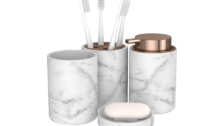 bonVIVO Marmora Bathroom Accessory Set