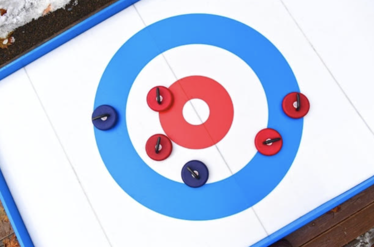 Iceless curling at Bryant Park