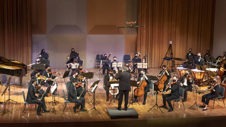 The University of Miami Frost School of Music orchestra