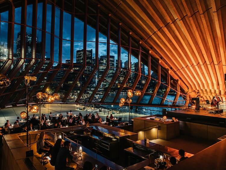 Bennelong restaurant in the Sydney Opera House