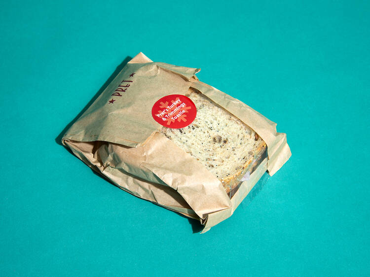 Pret Turkey and Trimmings Toastie, £4.65 Pret Turkey and Trimmings Toastie, £4.65