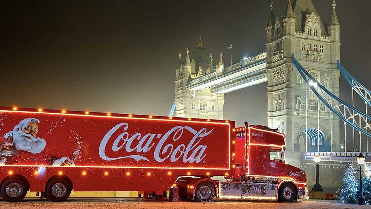 coca cola van xmas