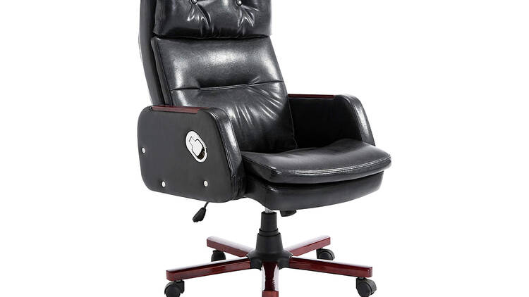 HOMCOM Executive PU Leather Office Swivel Chair