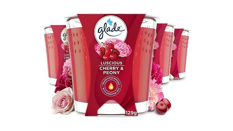 Glade Jar Candle, Cherry & Peony (pack of four), £10.67 (was £14.26)