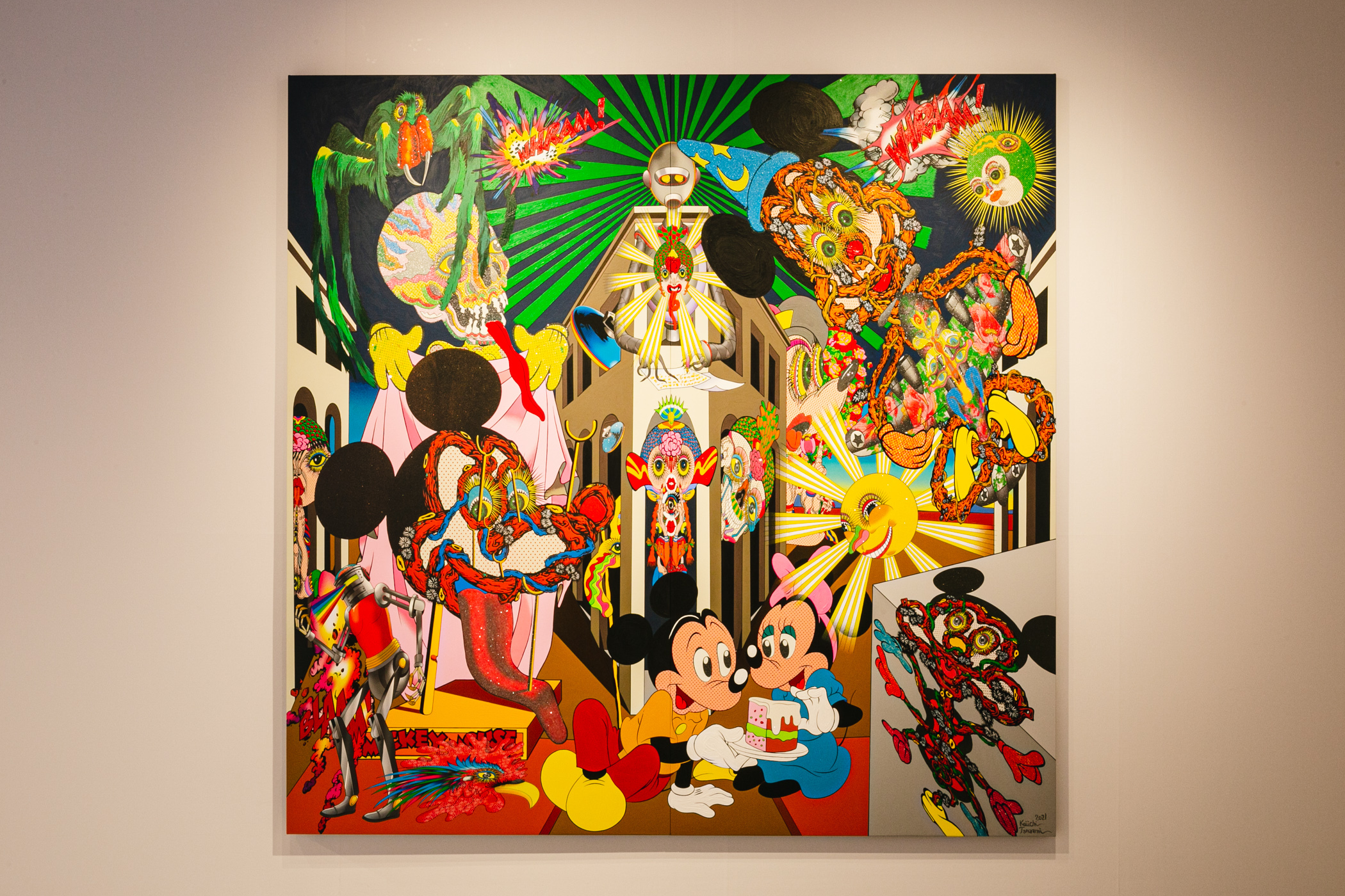 田名網敬一の作品(Photo:Keisuke Tanigawa)
