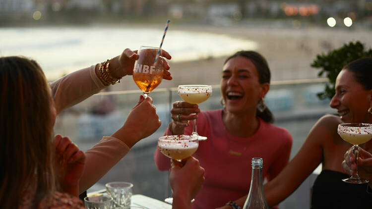 People enjoying a drink at North Bondi Fish