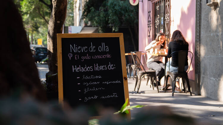 Nieve de Olla helados veganos roma 