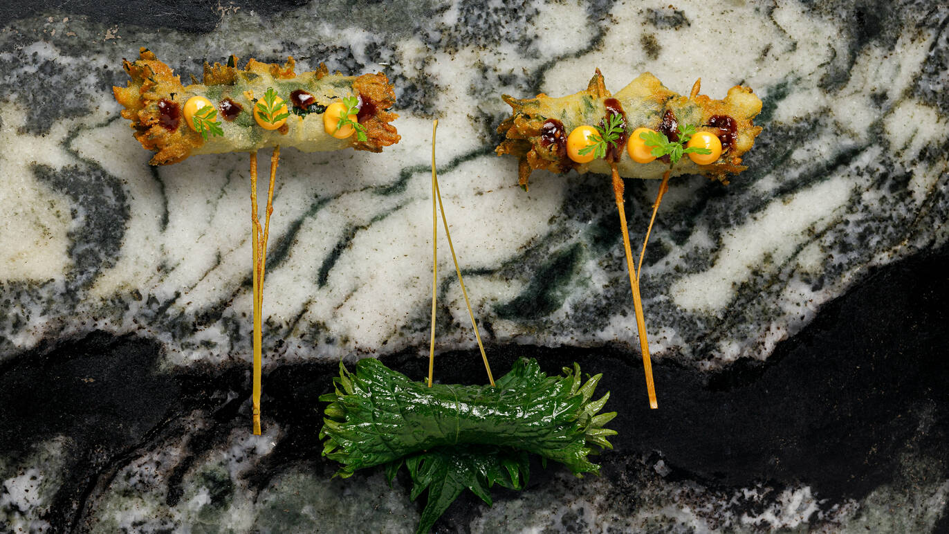 Dai Chi sees the Angelina team deep frying skewers in Soho
