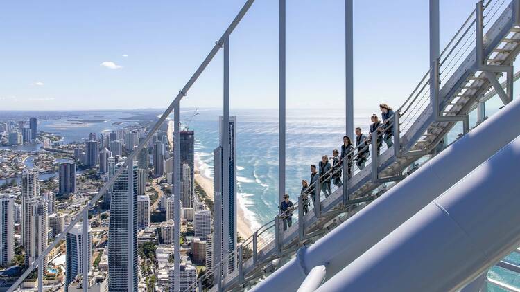 Day Climb on Australia's highest external building adventure, SkyPoint Climb
