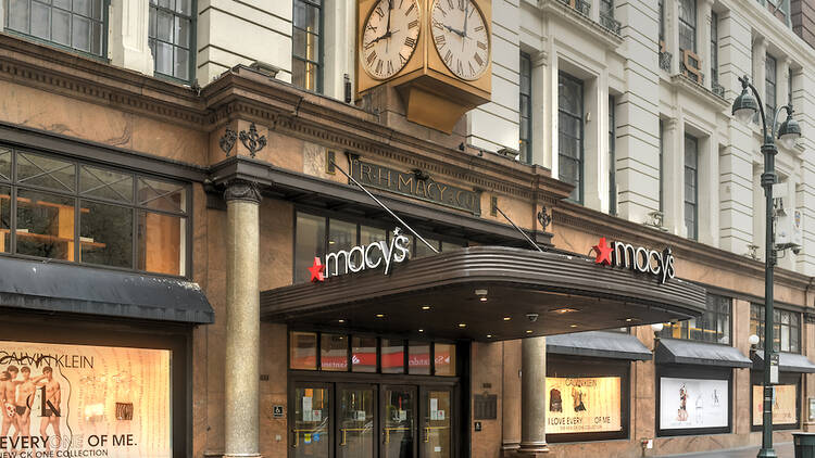 Entrance to Macy's flagship store at Herald Square in New