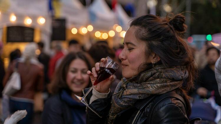 Wine tasting in Circular Quay at the Bastille Festival