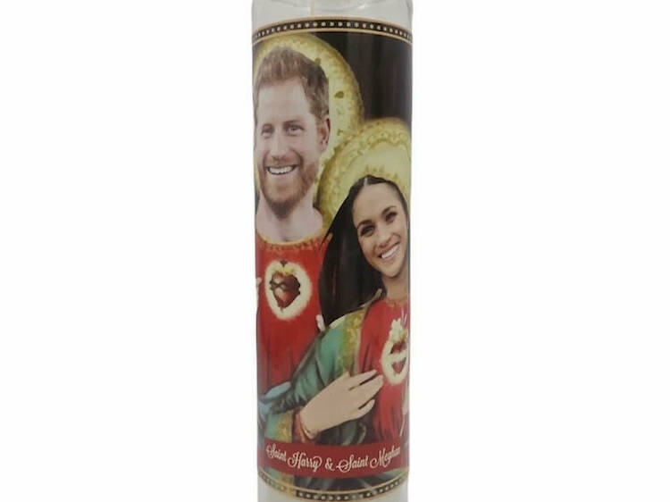 Meghan and Harry candle, $22.50