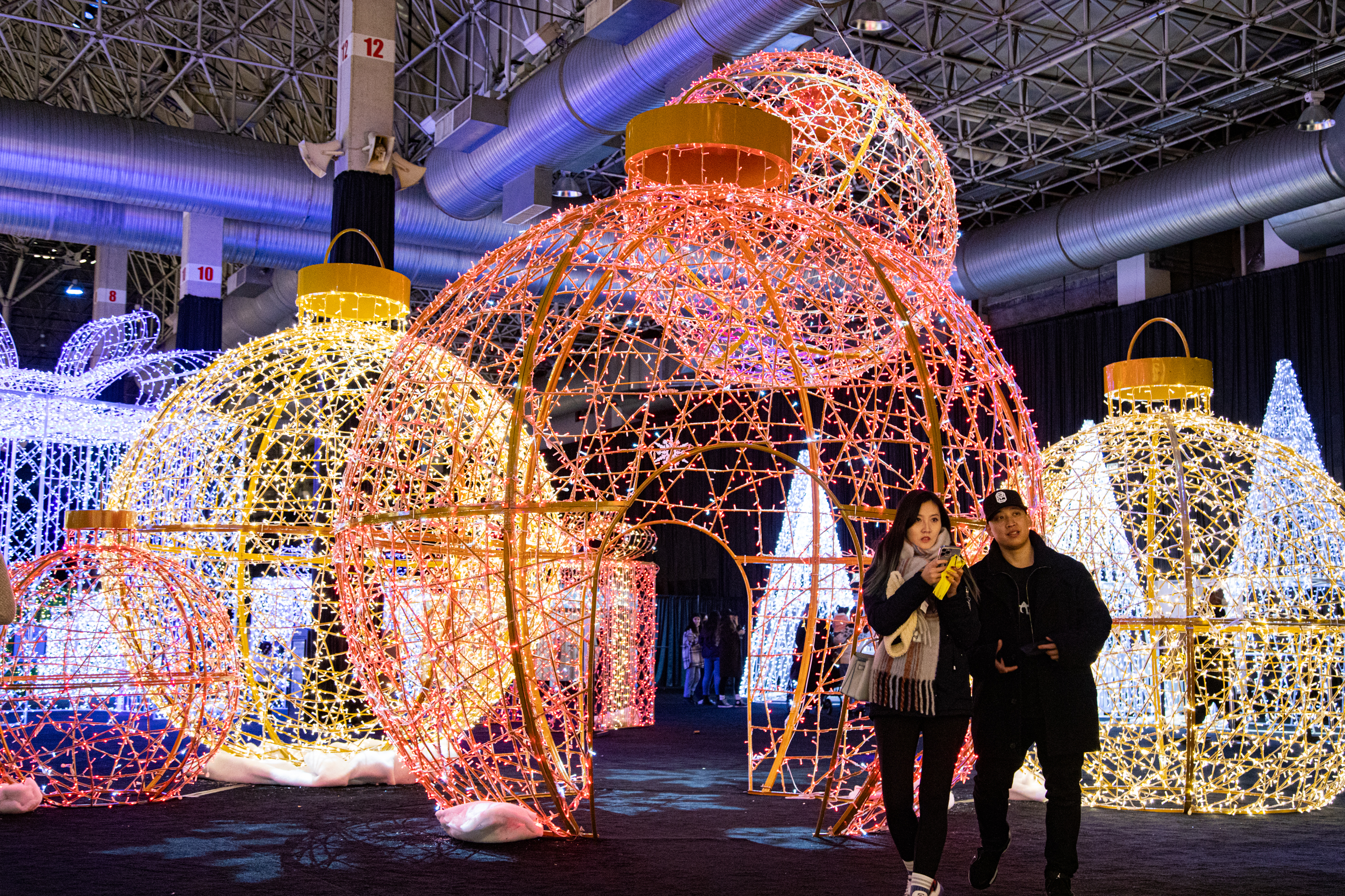 Take a look at the Light Up the Lake indoor display at Navy Pier