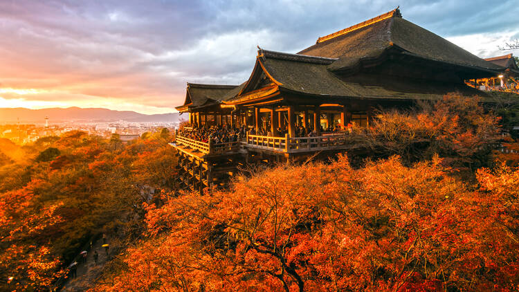 Kiyomizu-dera, Kyoto, autumn leaves