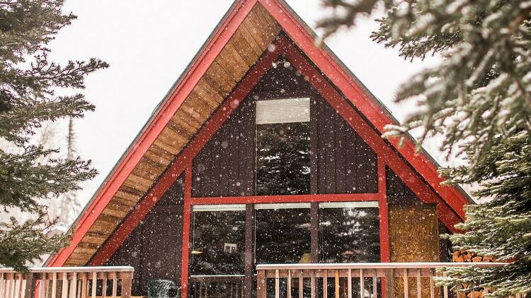 A clutch A-frame: Whitefish, MT