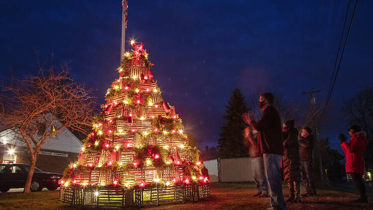 Lobster Trap Christmas Tree: Kennebunkport, ME