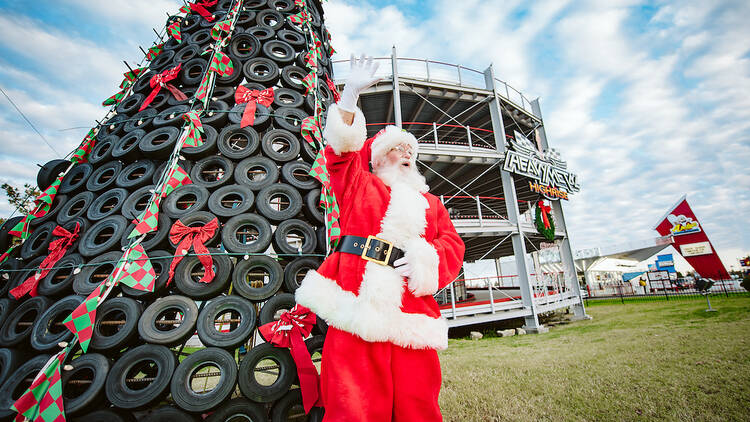 Go-Kart Tire Christmas Tree: Branson, MO