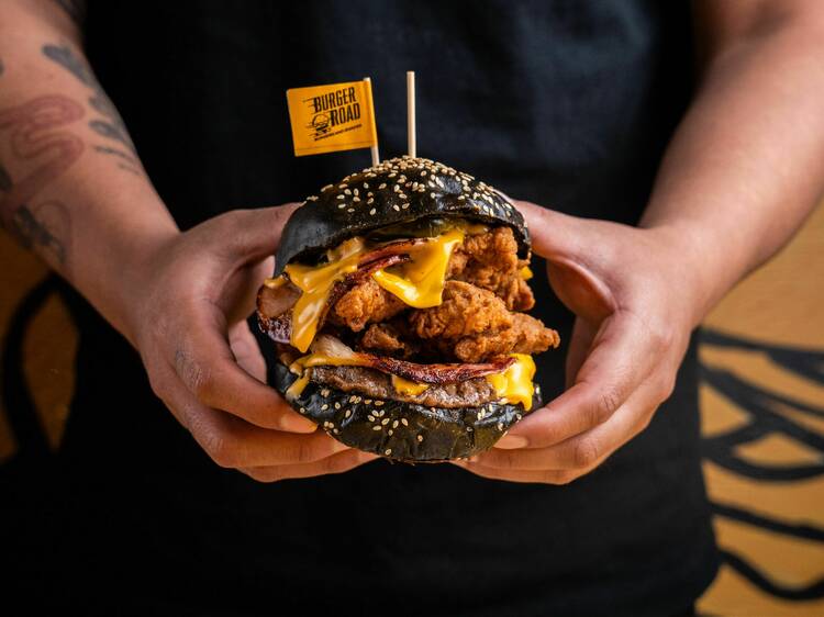 Burger Road's Korean F.C burger