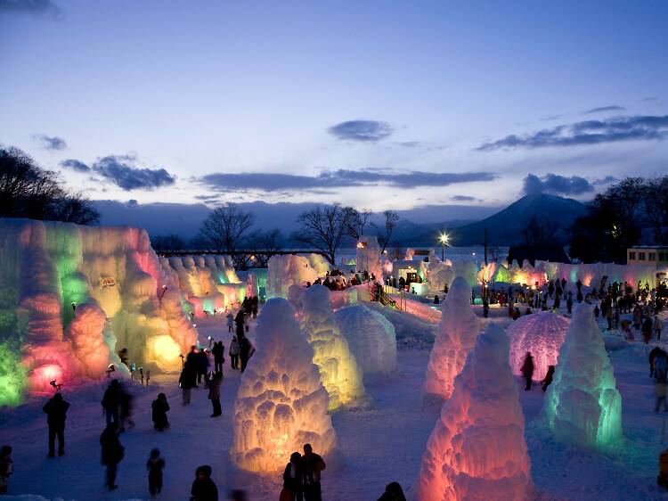 Chitose Lake Shikotsu Ice Festival, Hokkaido