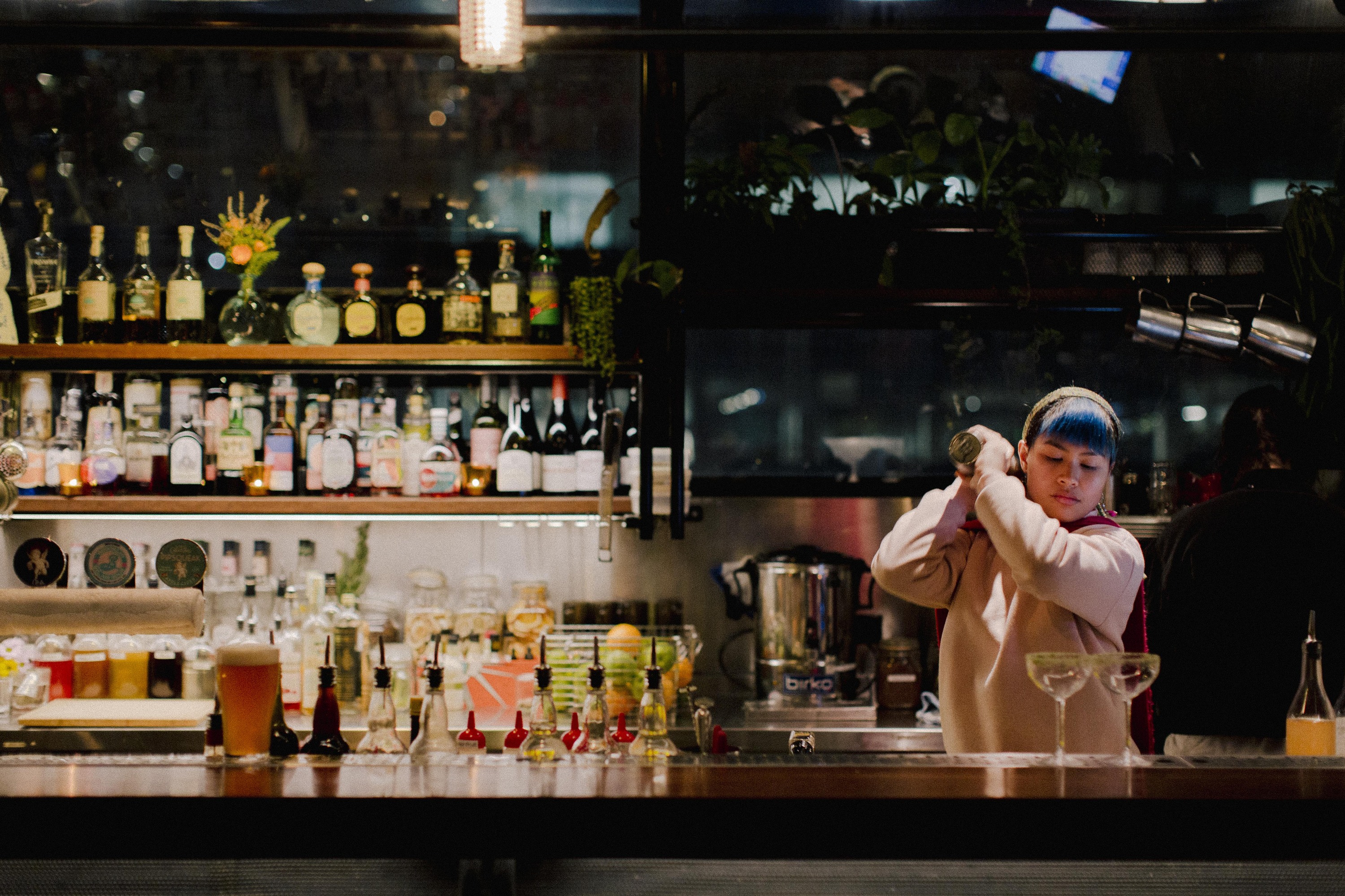 Visit Rooftop Bar on the uppermost level of Curtin House