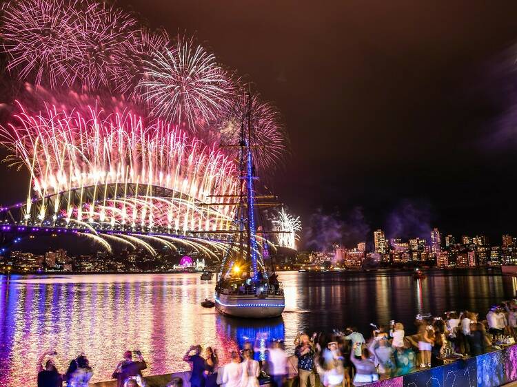 Front-row fireworks seat at Opera Bar