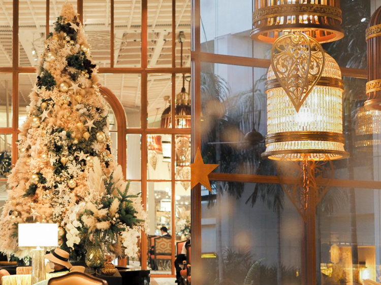 Mandarin Oriental Christmas and flower decorations