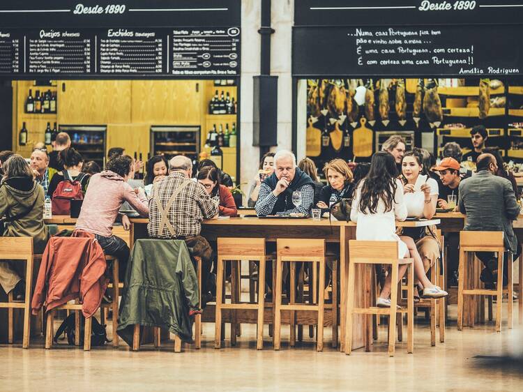 Grab a plate and get stuck in at Time Out Market Porto