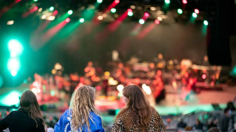 Mojo Juju performing at Sidney Myer Music Bowl