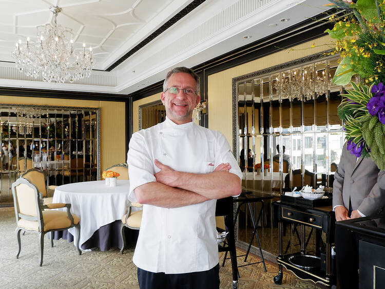 Alain Roux of three-Michelin-starred restaurant Waterside Inn now helms the kitchen of Le Normandie