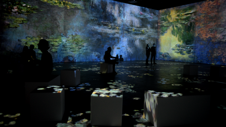 Monet immersive exhibit