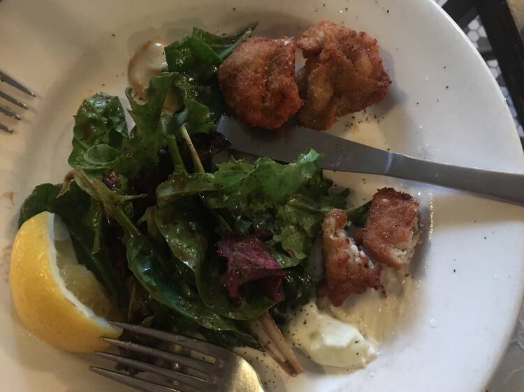 Fried Oysters at Petite Crevette