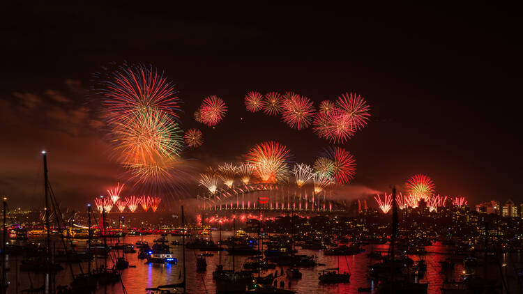 Fireworks over Sydney Harbour 